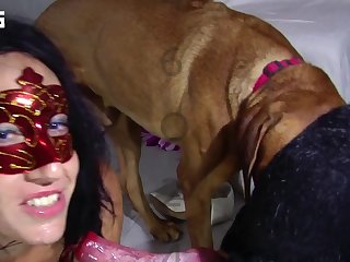 Woman Teaches Dog To Fuck