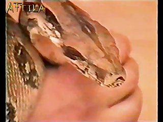 Eva Kelemen Plays With Snake With Breanna